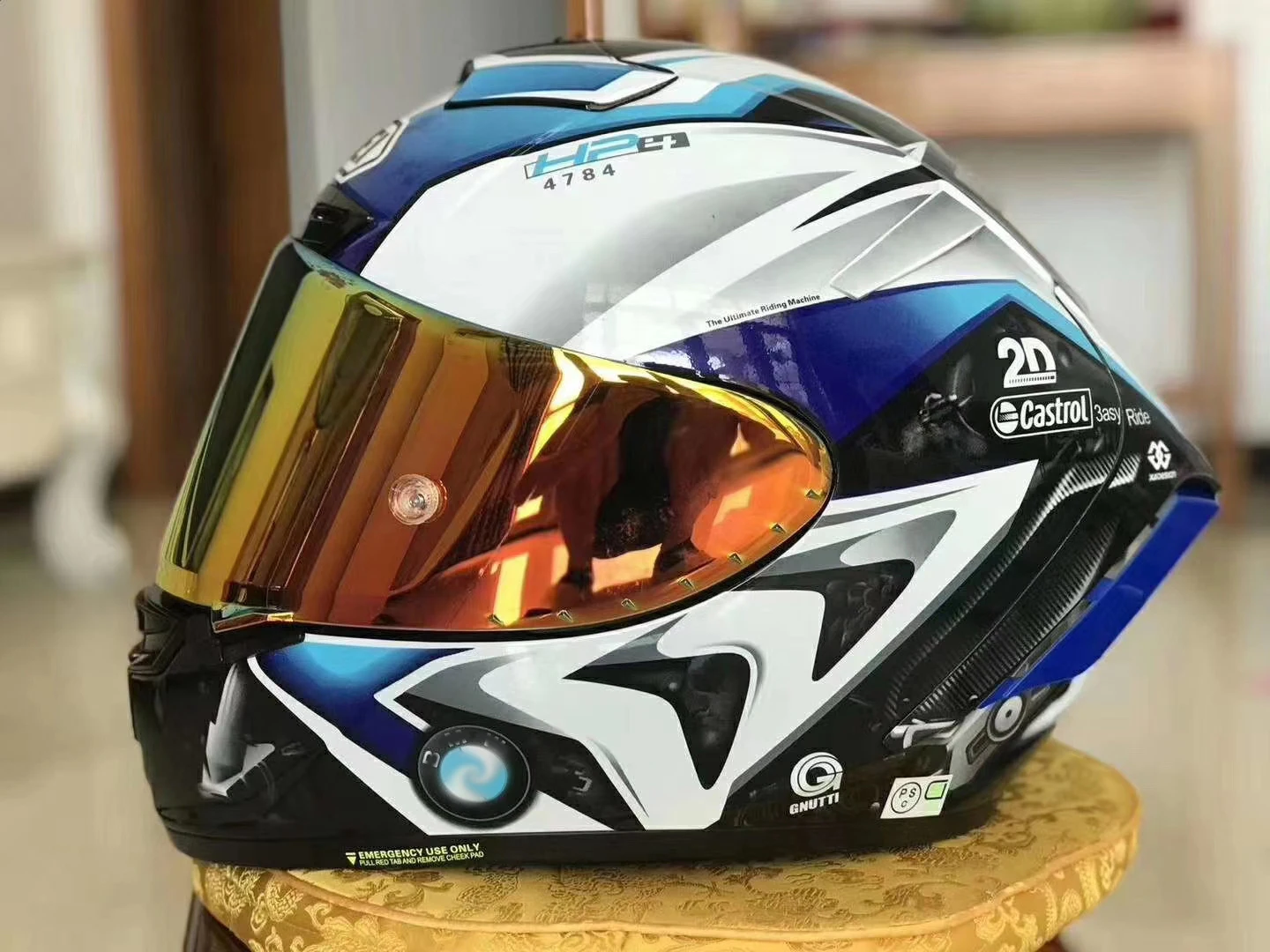 

Full Face Motorcycle helmet X14 X-Spirit blue HP4 helmet Riding Motocross Racing Motobike Helmet