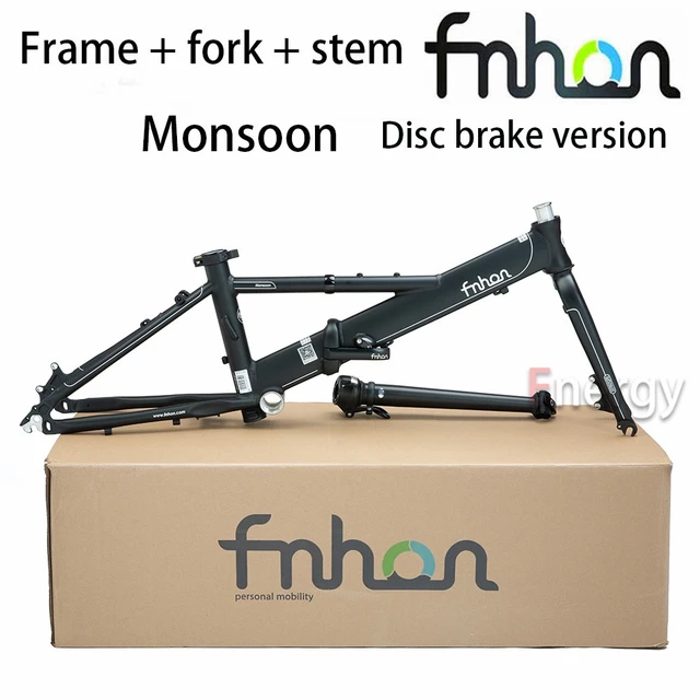 FNHON Bicycle Frame Monsoon Type Disc Brake Version Limited Edition  Aluminum Alloy 20-inch Frame Compatible with 406 451