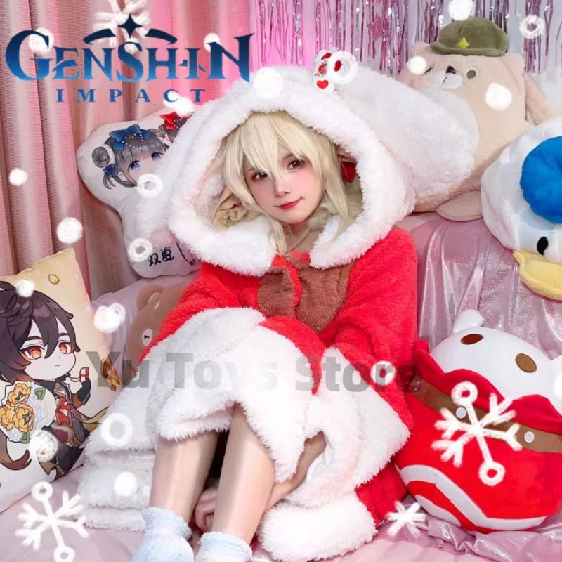 

Cute Game Genshin Impact Plush Toys Scaramouche Ganyu Klee Plush Pajamas Soft Stuffed Home Clothes Robe Men Women Night Clothing