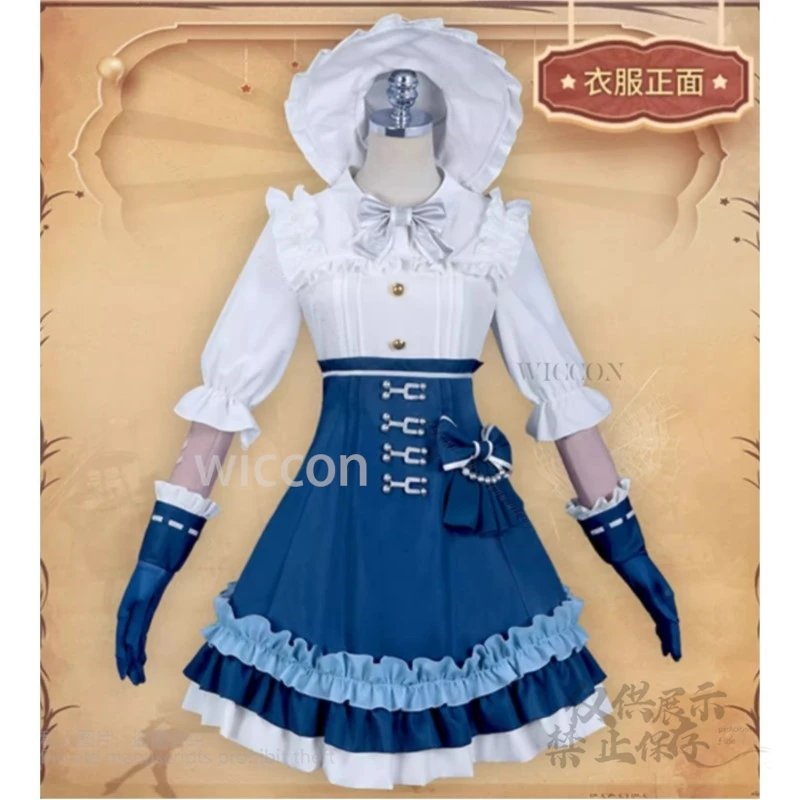 Anime Game Identity 5 Emma Woods Cosplay Gardener Costume Hat Gloves Wigs Halloween High Quality Costumes Girls Women Customized