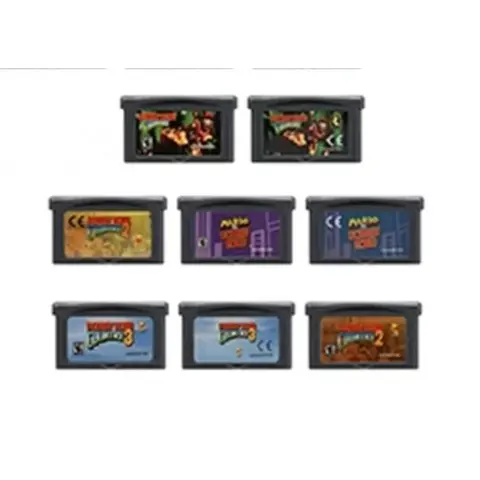 32 Bit Video Game Console Cartridge GBA Game Card Donkey Kong Series Mario vs Donkey Country 1 2 3 USA/EUR For GBA/SP/DS
