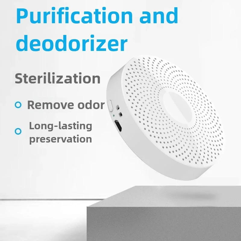 

Mute Deodorizing Air Purifier Portable Air Sterilizer Desktop Mini Unplugged Air Purifier Apply To Car Bedroom Bathroom