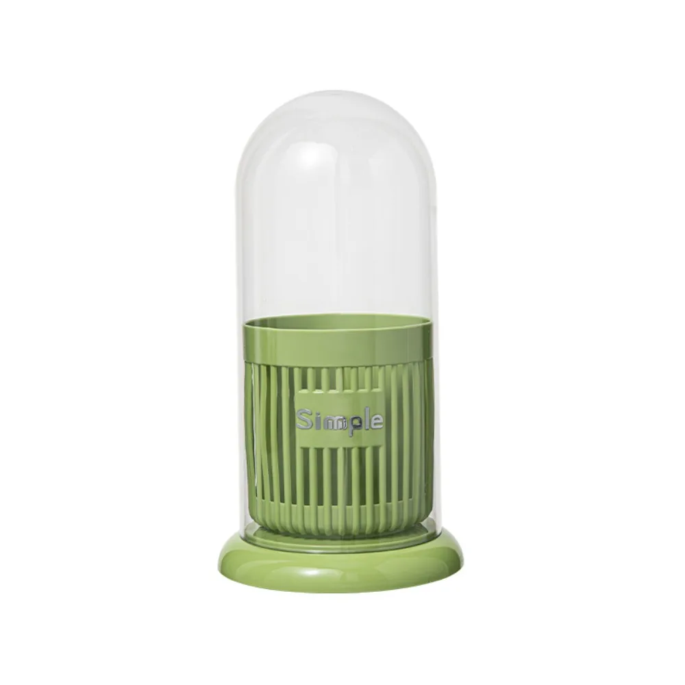 

New PP Makeup Brushes Storage Box Rotating With Lid Cosmetic Brush Holder Large-capacity Dustproof Storage Rack Makeup Tools