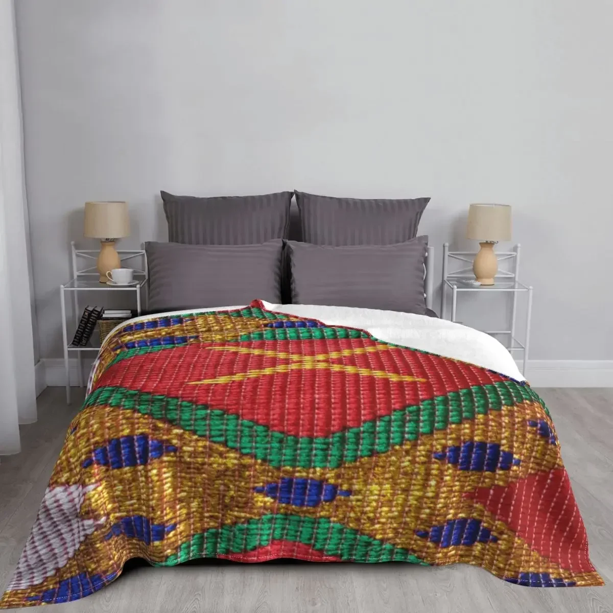 

Ethiopian Painting Art Baby Blankets Cover Flannel Spring Autumn Multi-function Sofa Throw for Bedding Bedroom Bedspread