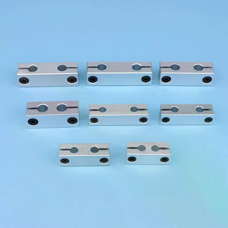 6MM 8MM Pillar Parallel Clamp With The Same Diameter Optical Axis Fixing Steel Pipe Round Frame Connector