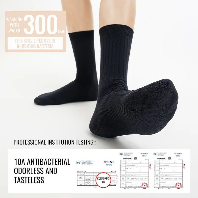 MiiOW Long Staple Cotton Socks Winter Men Teens Athletic School Sports Socks Long Crew Sock Moisture Wicking Anti Odor Warm Sock - Image 5