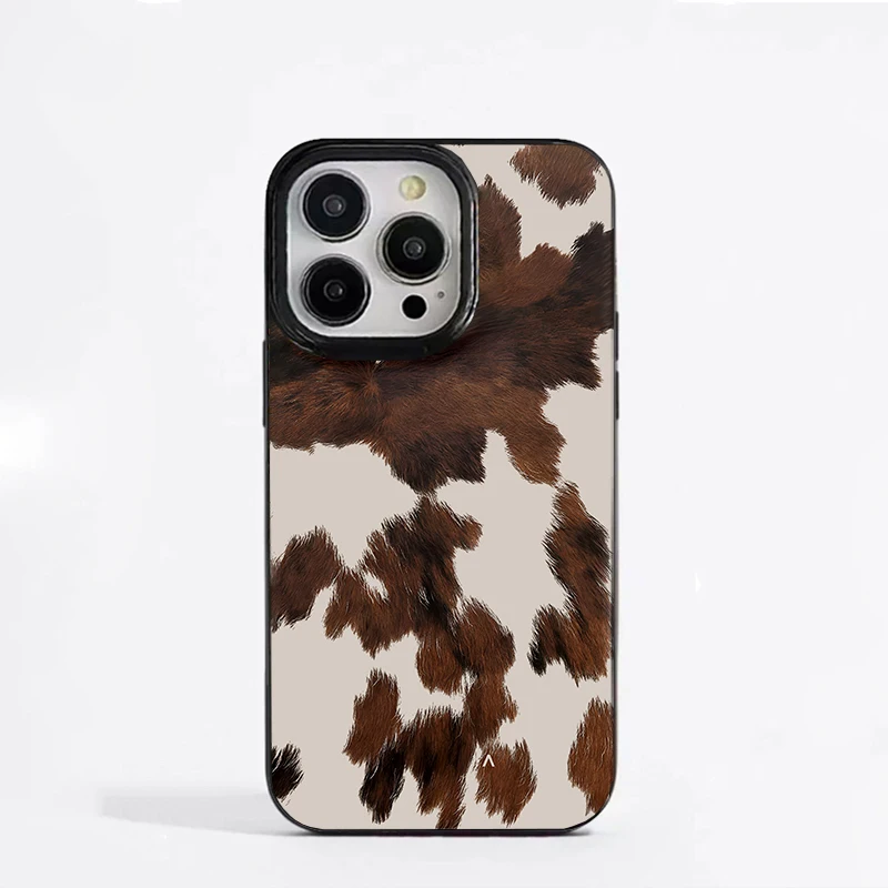 Lithuania New Design Brown Pattern Phone Case For IPhone 16 Pro 15 14 13 12 11 Promax XS XR 7 8 Plus SE20 High Quality INS Cover