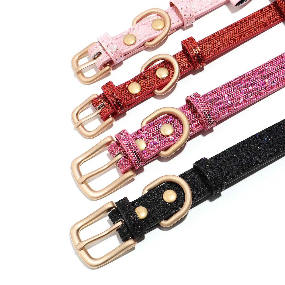 Bow Knot Dog Collar Adjustable Leather Puppy Cat Collars Bowknot Dog Kitten Necklace Accessories for Small Dogs Cats Chihuahua