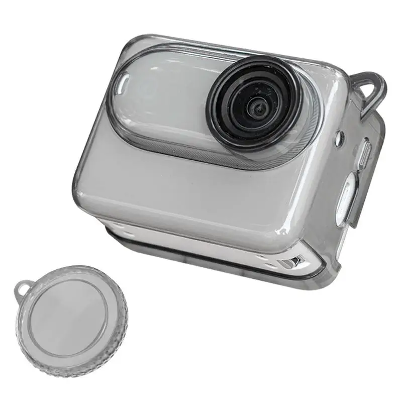 GO3S Soft TPU Protective Case For Insta360 GO 3S Camera Body Flexible Fit Well Protective Shell with Lens Cover