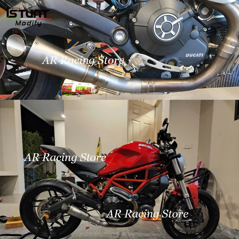 Motorcycle Exhaust Escape Moto Modified Muffler DB Killer Slip On For DUCATI Scrambler 800 2015-2020 Monster 797 2017-2020