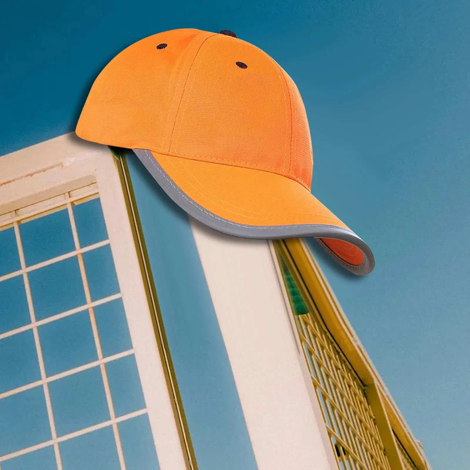 Safety Hat Washable Lightweight Men Fluorescent Hat High Visibility Reflective Baseball Cap for Family Members Men Friends Women