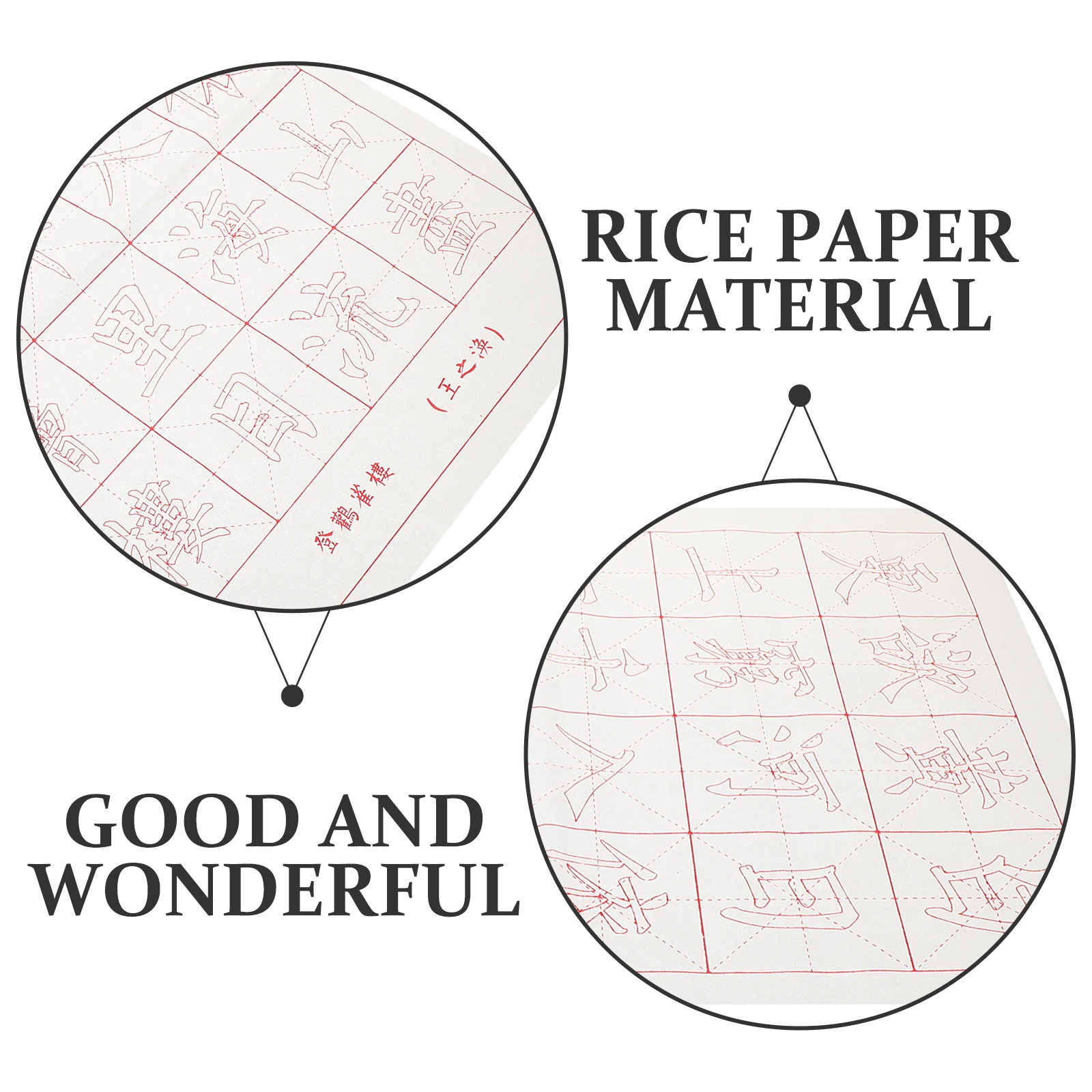 

Calligraphy Practice Paper Thick Rice Writing Sheets For Chinese Handwriting Tracing Copy Sheets Durable Ink-Holding Art