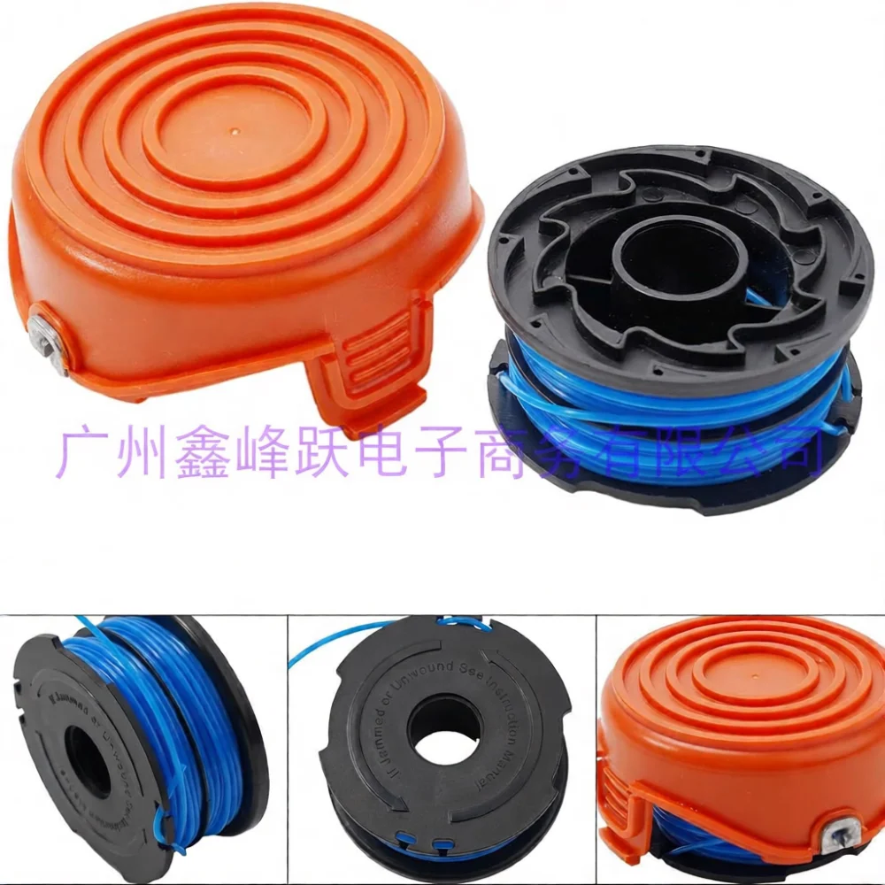 Grass Cutting Spool Line Plus Cap Cover For Black Decker A6441 1597862 00 Lawn Mower Replacement Garden Trimmer Parts