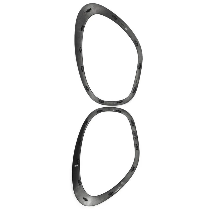 

2 PCS Front Headlight Lamp Bezel Trim Bright Black 51139801573 51139801574 For BMW MINI Cooper R60 2011-2016