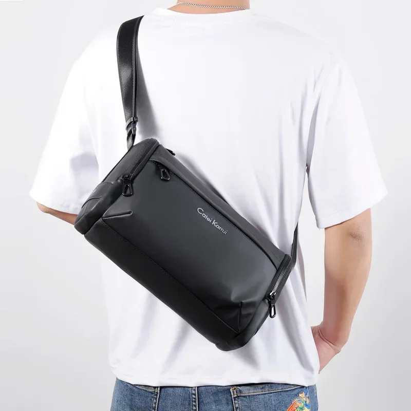 Casual Oxford Shoulder Bags Men Crossbody Bags Waterproof Large Capacity Single Shoulder Messenger Bag Men Sling Bag Bolso