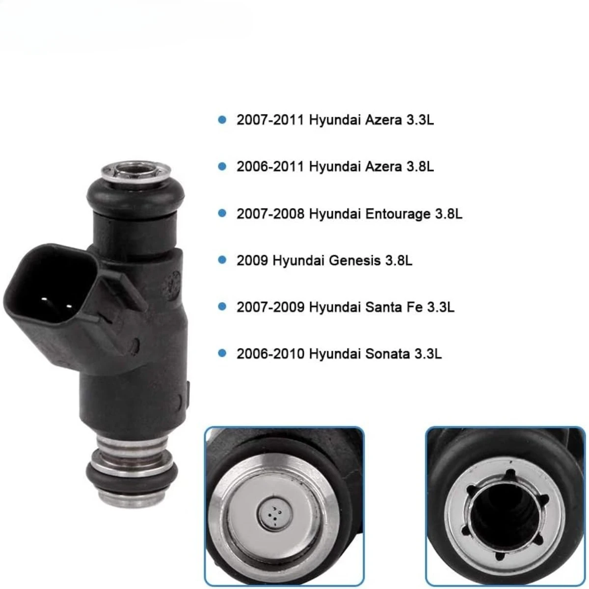 Fuel Injector 6P 35310-3C000 For Hyundai Sonata 2006-2010 Santa Fe 2007 Genesis Azera Veracruz For Kia Sorento Sedona 3.3L 3.8L