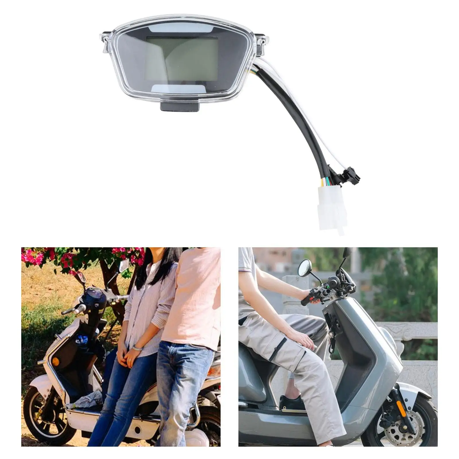 Universal Fit LED Display Motorcycle Speedometer Odometer Tachometer for Scooter and Tricycle Vehicles