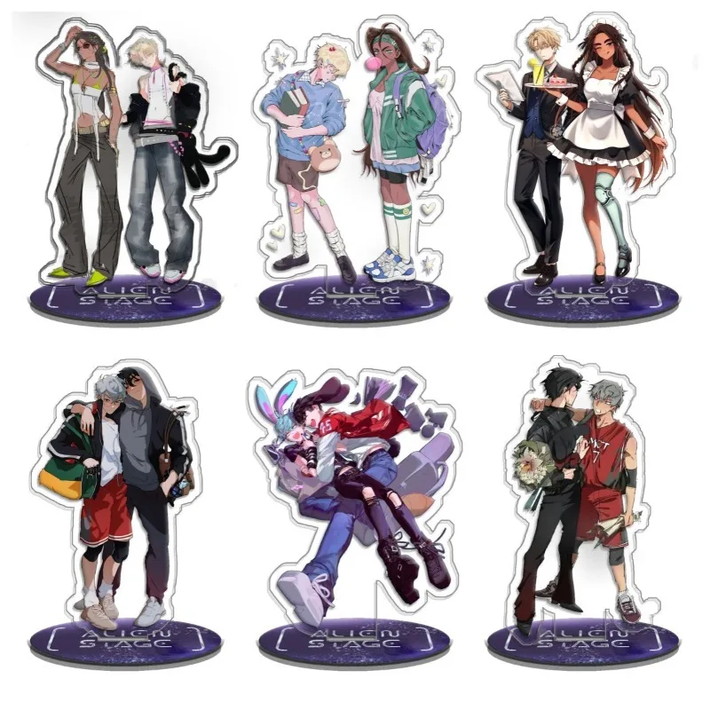 Alien Stage Standing Sign Ivan Till Mizi Sua Hyuna Luka Anime Game Collection Acrylic Material Self-made Desktop Decoration Gift