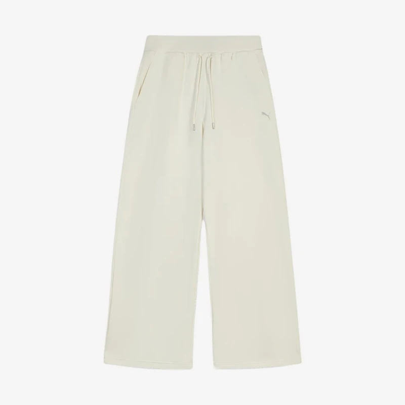 Puma Genuine Pace Leaping Horse Series New Women's Rice White Casual Pants 636176-91