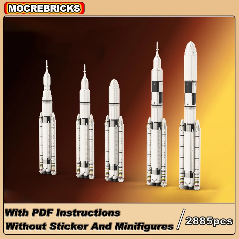 High-tech NASA Space Launch System SLS Carrier Rocket MOC Building Blocks Assembly Model Technical Bricks Toys Kids Puzzle Gifts