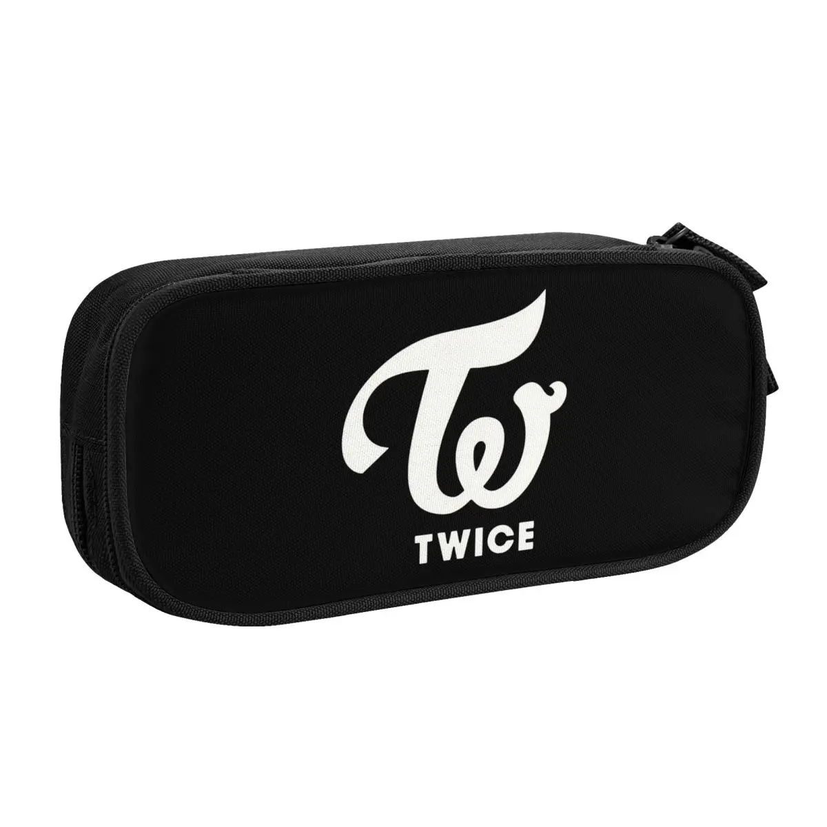 Custom Kpop Twiceed Logo Kawaii Pencil Cases Boys Gilrs Large Capacity Pencil Pouch Students Stationery