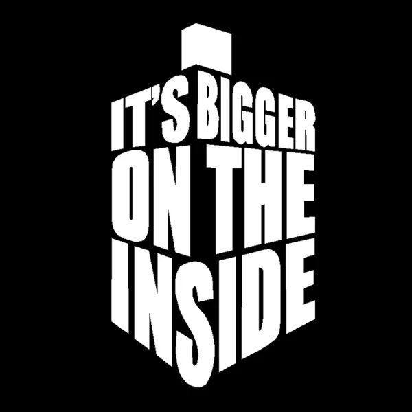 إنها أكبر على الداخلي مضحك الديكور الإبداعي الشارات ملصقات السيارات المضادة للأشعة فوق البنفسجية نافذة السيارة الجسم ملصقات الزخرفية الملحقات #3