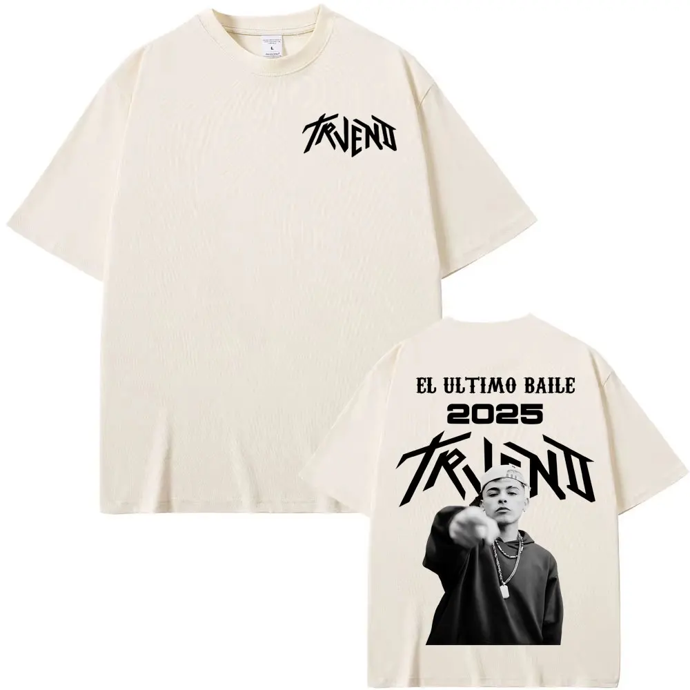 

Trueno Rapper T-shirt, "The Last Dance" World Tour Print, Summer Men's Hip Hop Street T-shirt, Casual 100% Cotton.