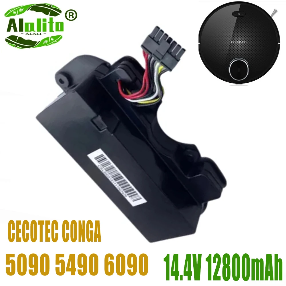 14.8V 12800mAh 100% New CECOTEC CONGA 5090 6090 5490 Mopping Robot Battery Pack Netease Intelligent Manufacturing NIT Model