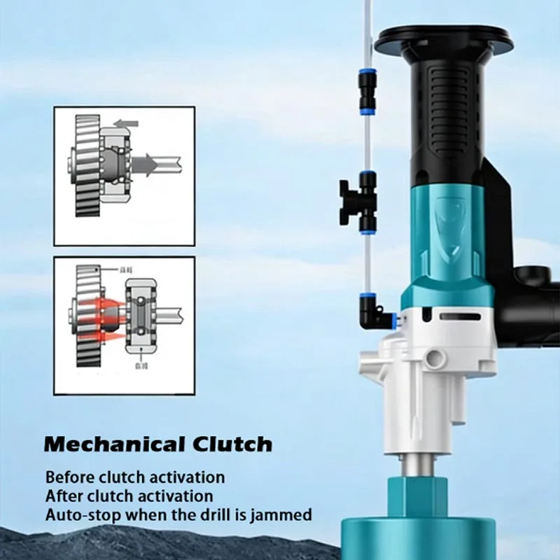 

Brushless Wet Dry Core Drill 4200/3100W High Power All-copper Motor for Concrete Brick Stone Tile Wall Safety Clutch Professiona