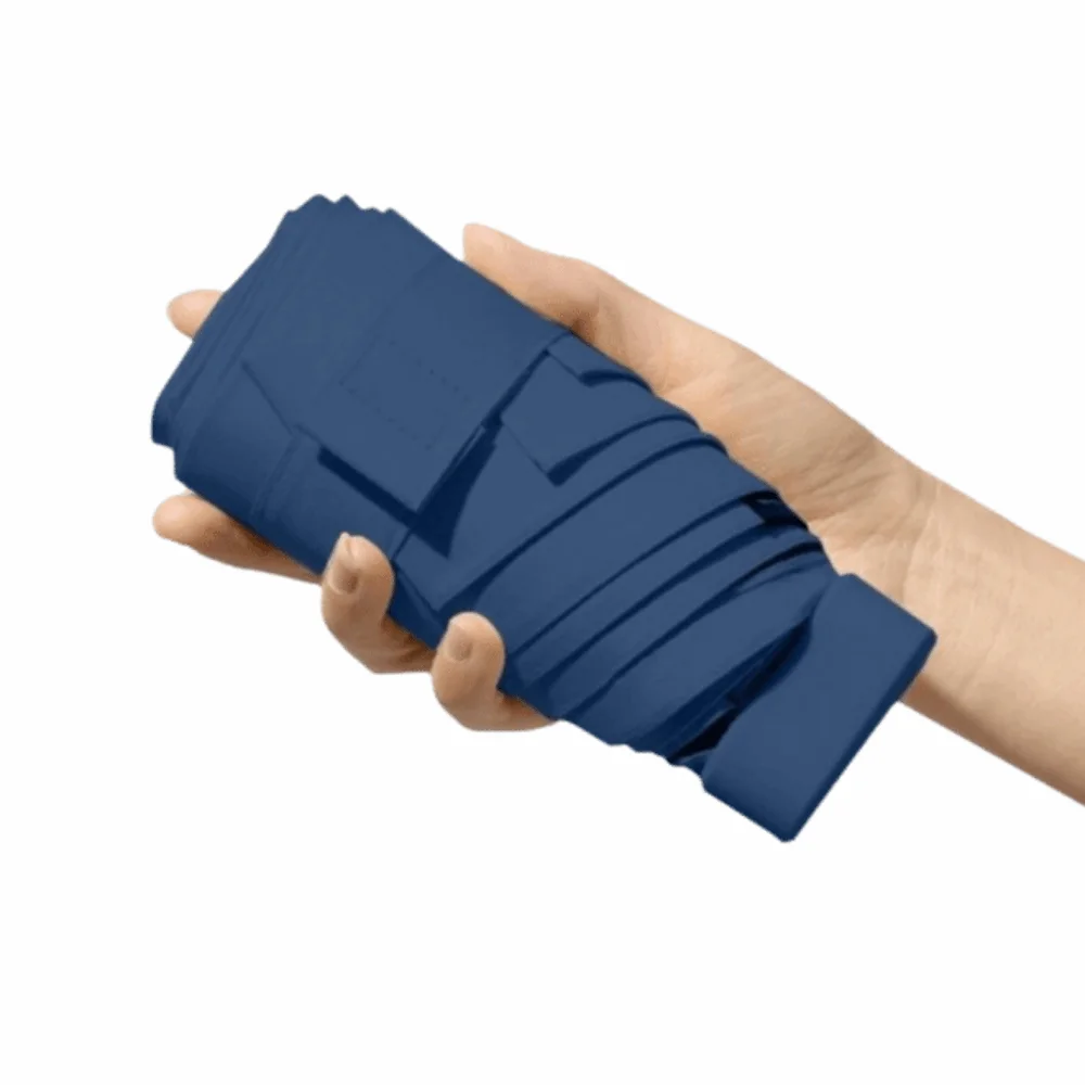 

Пятикратный мини-зонт от солнца с защитой от ультрафиолета UPF50, зонтик с ручным управлением, прочный ветрозащитный складной карманный зонт для ежедневного использования