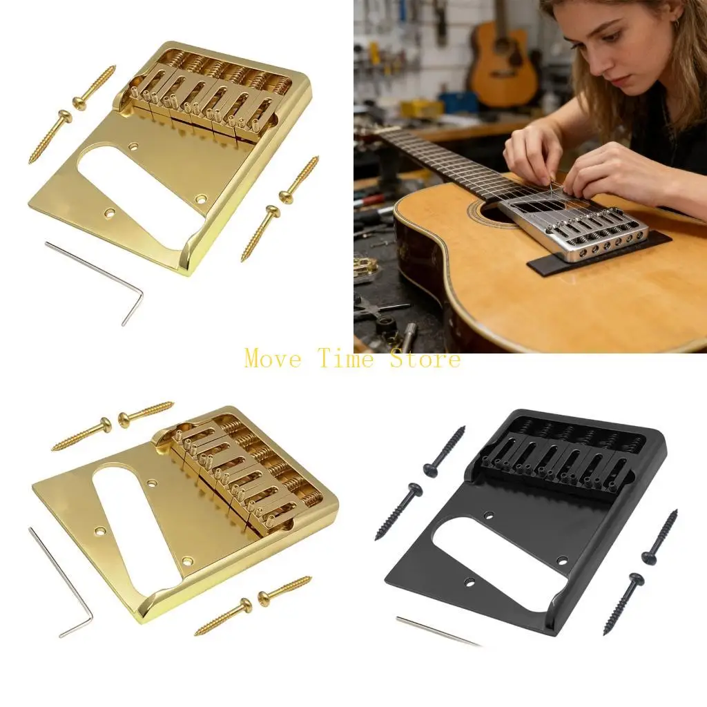 

92ME High End Modern Design Guitar Bridge constructed With Brass And Precisely Adjustable Saddles