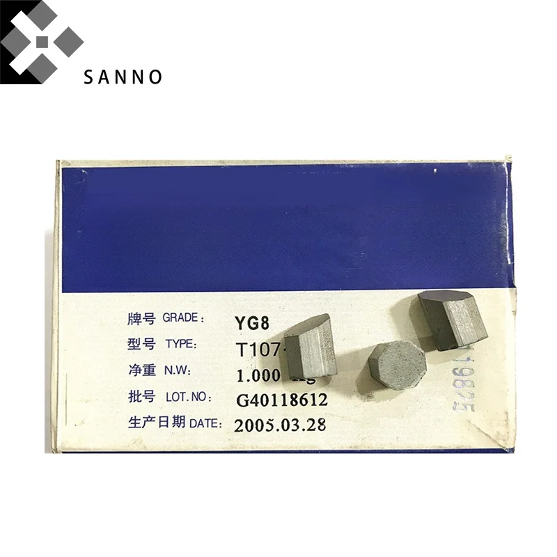 1KG YG8 YG11C T110 / T107 Carbide Geological Mine Exploration Alloy Cutter Head Welding Drilling Well Inserts