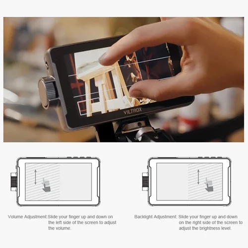 Imagen 2 del producto VILTROX DC-550 Pro Monitor portátil 5,5 ""1920x1080 4K monitores profesionales HDMI pantalla táctil campo 3D LUT Director Monitor