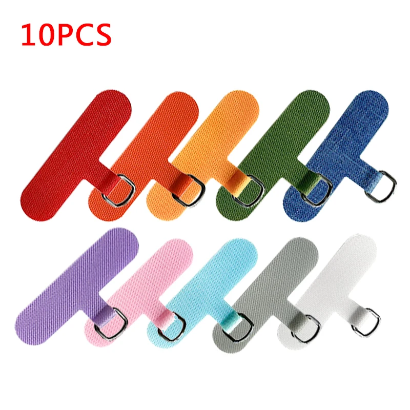 10PCS Universal Mobile Phone Lanyard Strap Gasket Anti-lost XYun Nylon Detachable Phone Hanging Cord Patch Sling Tether Pad