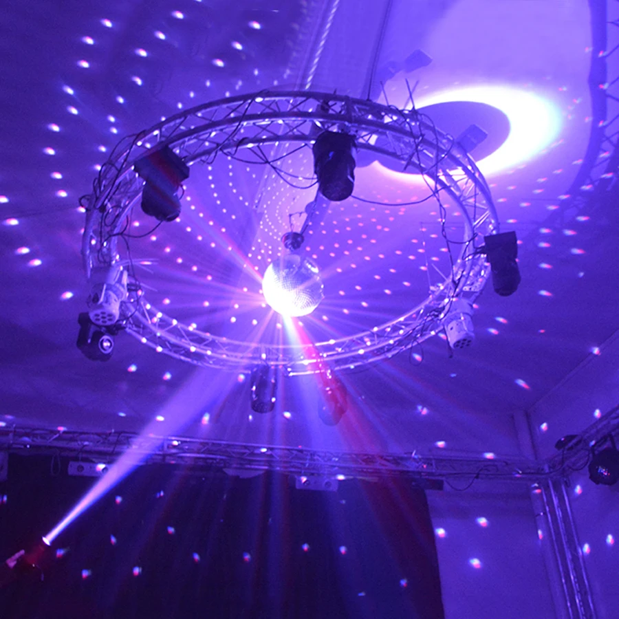 Imagem -05 - Disco Light Mirror Ball com Motor Led Girando Bola de Vidro Party Decor Lâmpada Pendent dj Stage Boate 12