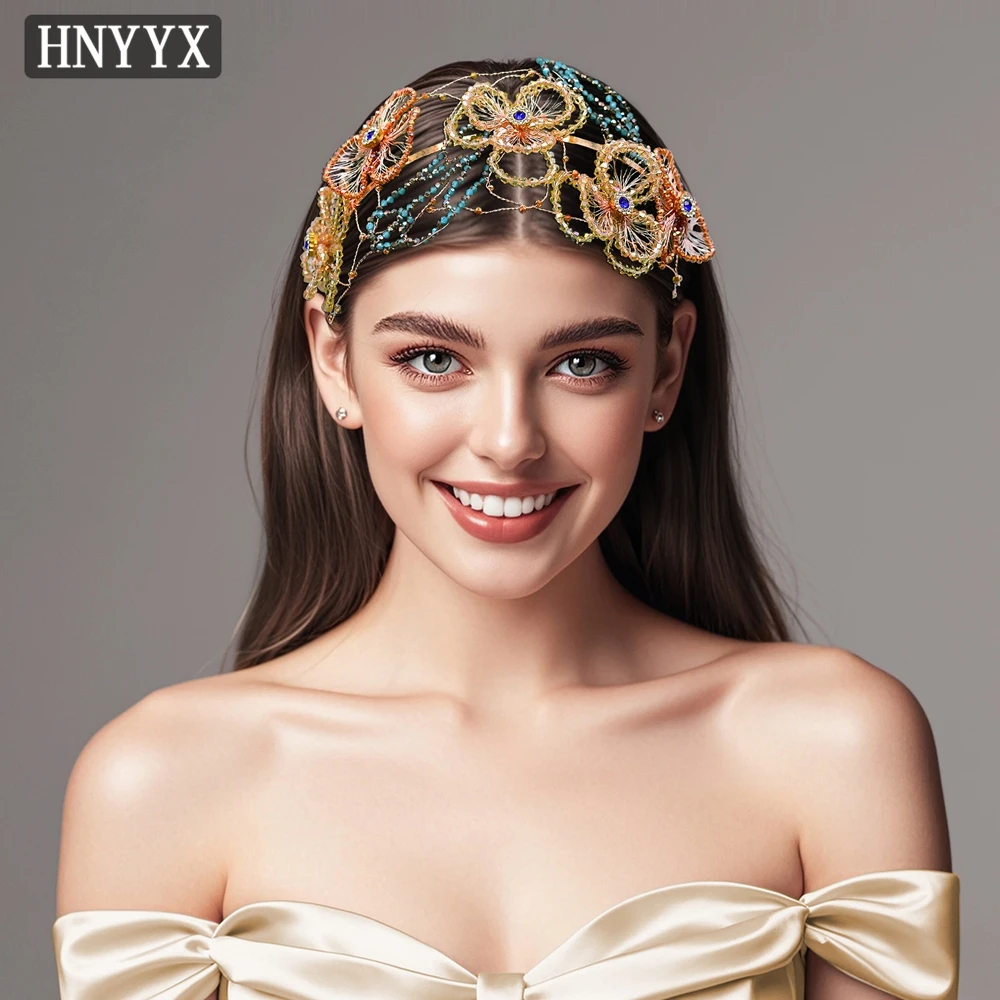 

YouLaPan Bridal Wedding Vintage Hair Accessories Handmade Bead Weaving Fashionable Ladies Banquet Dance Party Headbands YXA217