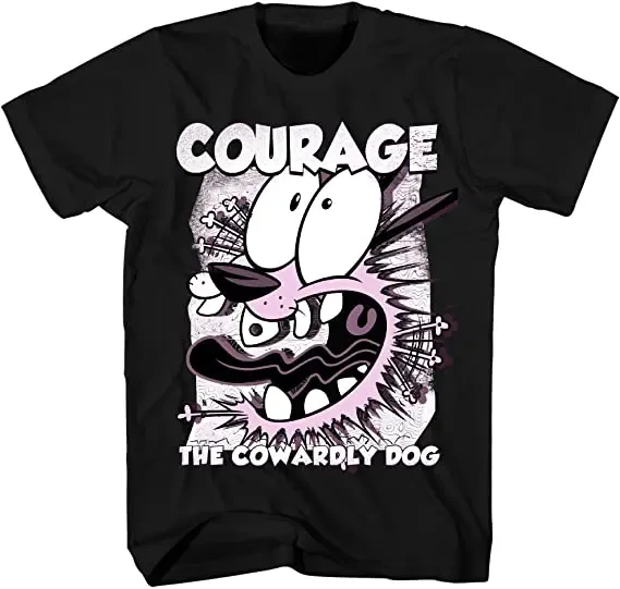 Men t-shirt Dog Courage Cowardly Fan Art tshirt Women t shirt  COTTON New Arrival Printed T-shirt  t shirts for men