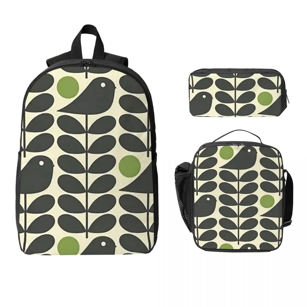 

Kiely Orla Multisteam Flowers Backpack Boys Girls BookBag School Bag Laptop Shoulder Bags 3ps Insulated Lunch Bag Pencil Case
