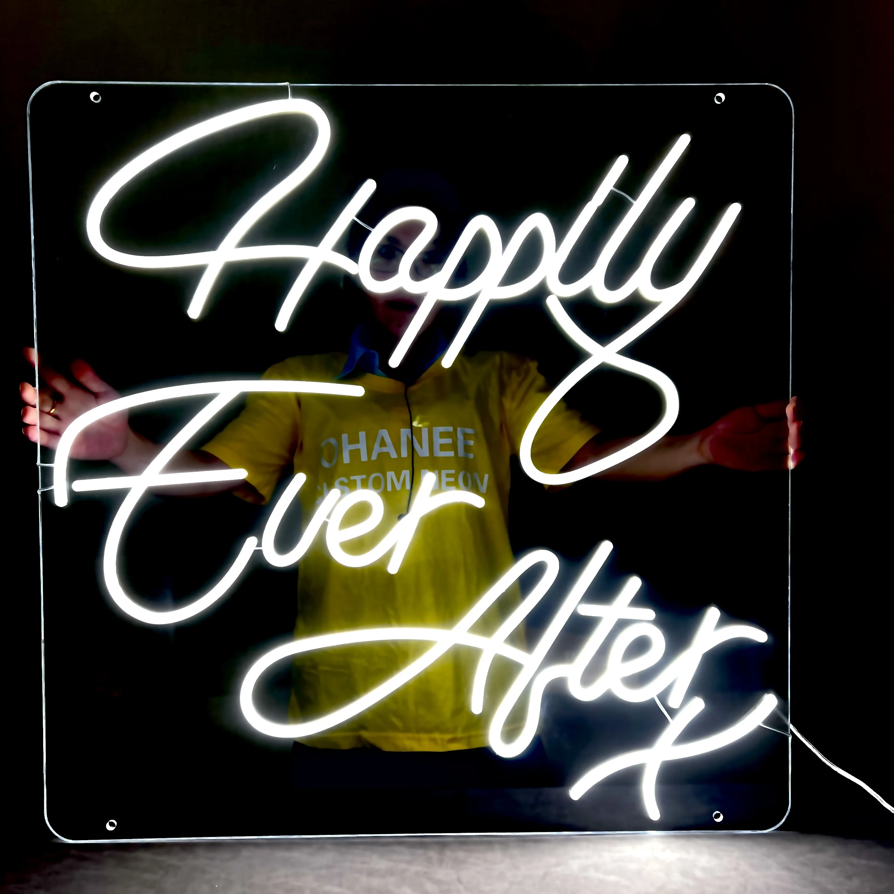 Customized Neon  For  Wedding LED Neon Happily Ever After Neon Sign