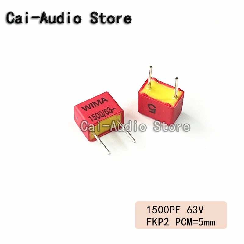 5PCS/10PCS/20PCS/Lot Brand NEW Germany WIMA FKP2 63V 1500PF 63V 152 0.0015UF 1.5nf Film Capacitor 63v1500pf 63v152 Pitch 5mm 5%