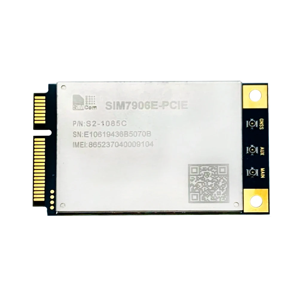 

SIMCOM SIM7906E SIM7906E-PCIE LTE Cat6 Mini Pcie Module LTE HSPA+ WCDMA GNSS DL 2CA B1/B3/B5/B7/B8/B20/B28/B32/B38/B39/B40/B41