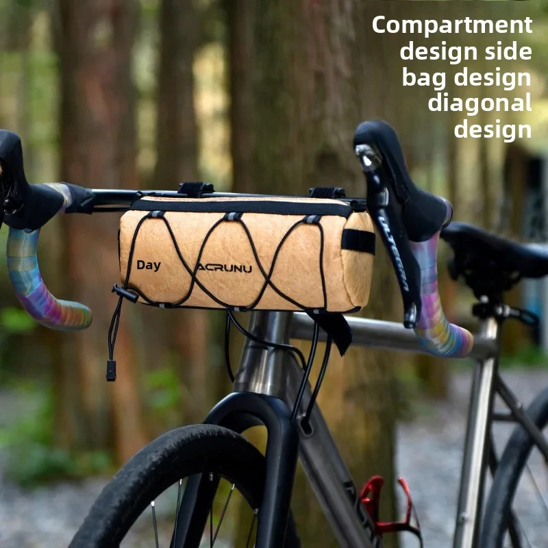 Outdoor Cycling Bike Bag With Waterproof Function Detachable Shoulder Strap Messenger Bag Installable Bicycle Front Wheel Beam