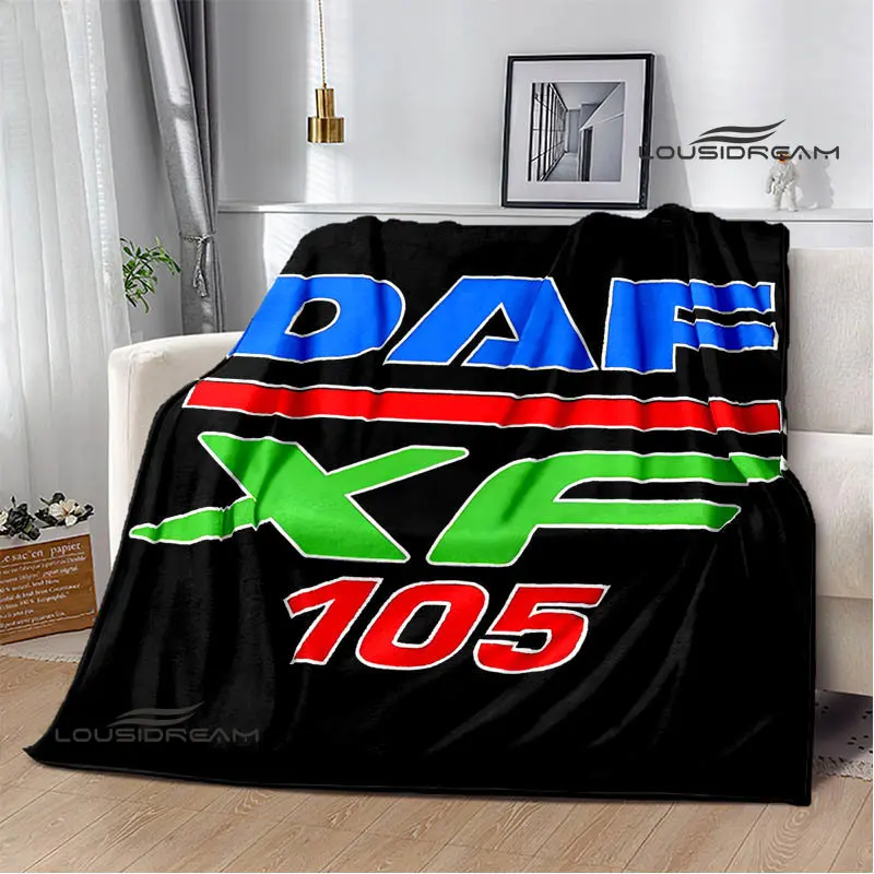 3D DAF truck Retro printed blankets picnic blanket Warm Flannel blankets Soft and comfortable blanket bed linings Birthday Gift