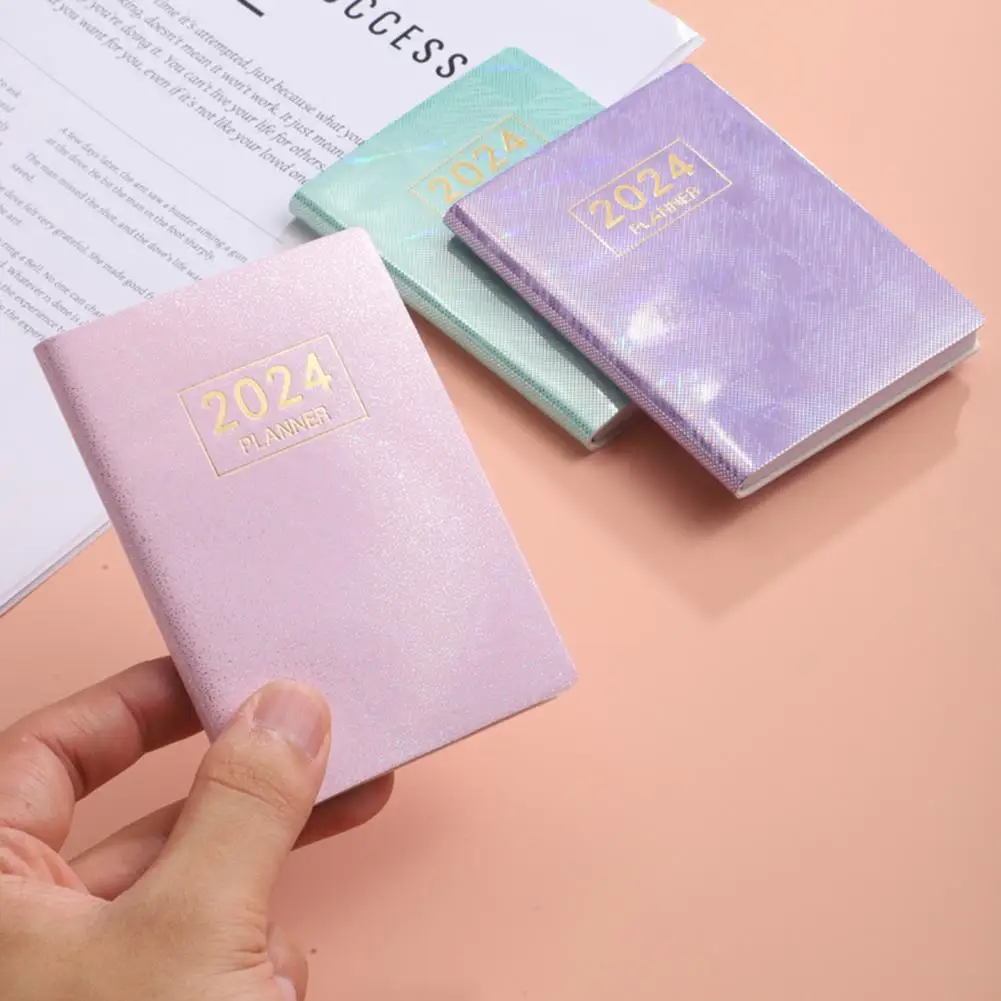 레이저 아젠다 2024 플래너 노트북, Cuadernos Cahier 다채로운 노트 북 플래너, 2024 저널 Libretas Diary Cuaderno 노트북