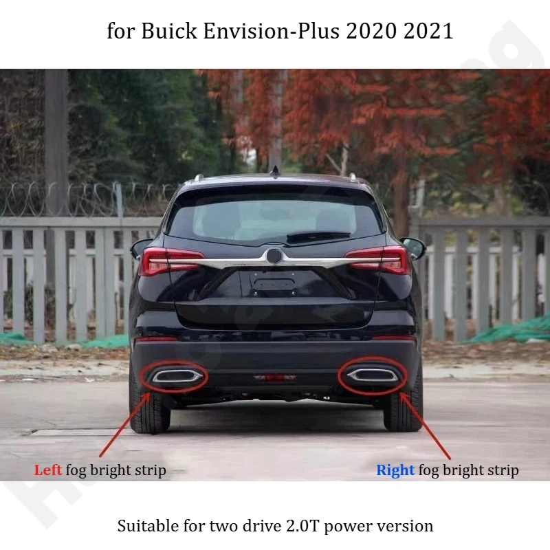 

for Buick Envision-Plus 2020 2021 Tail throat bright strip/rear exhaust pipe electroplating frame/rear tail lip bright ring