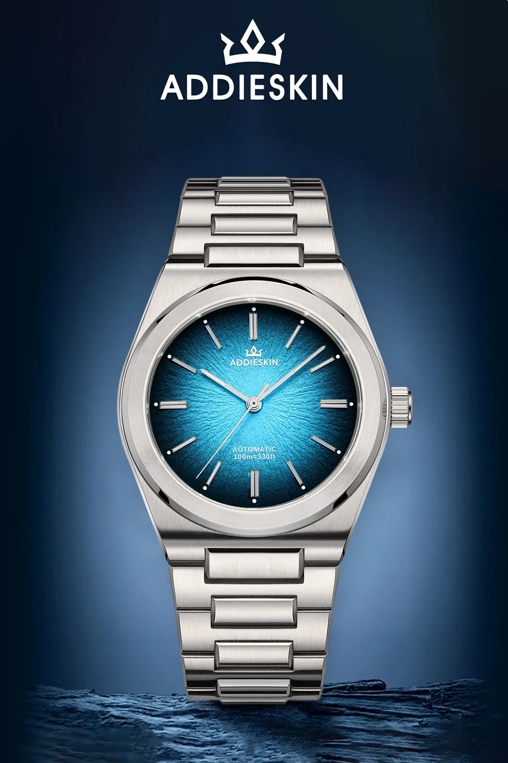 

AddiesKin Luxury 9015 Automatic Mechanical Watches For Man Stainless Steel Man Watch Sapphire Crystal Waterproof 39mm Luminous