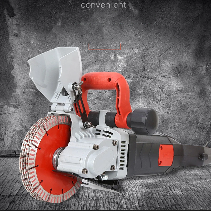 160 Slotting Machine One-time Forming Wall Cutting Electric Dust-free and Dead-end Concrete Slotting House Decoration Buried
