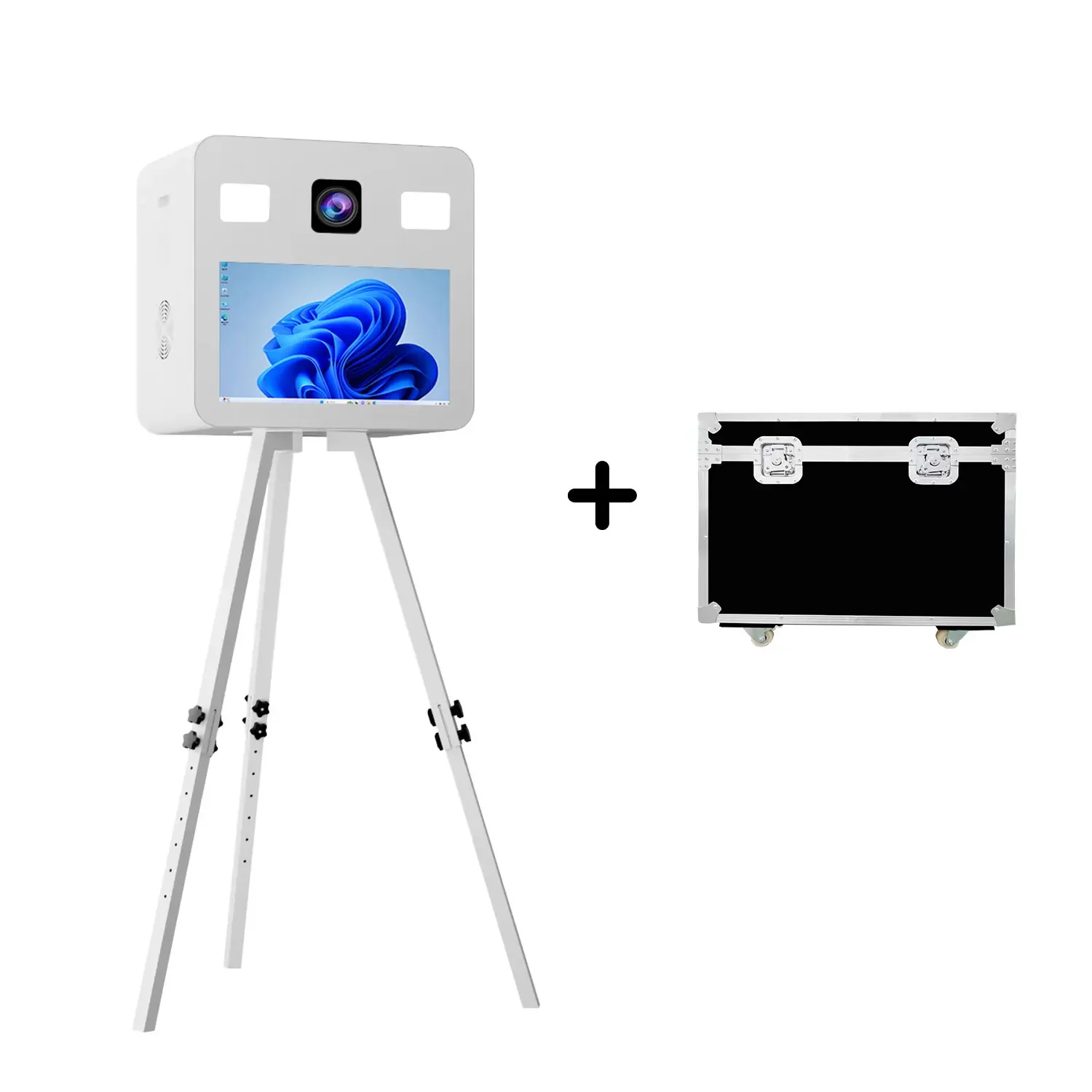 Dslr Selfie Photo Booth With 21.5Inch Touch Screen Big Box  Photobooth Machine For Wedding Events Camera