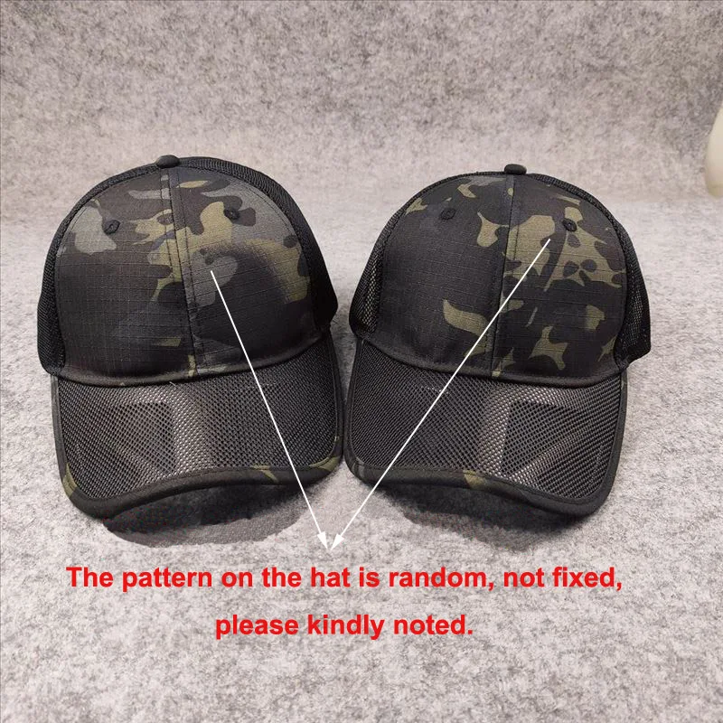 Summer Breathable Mesh Baseball Cap for Men Big Head Size Adjustable Men\'s Cap Casual Camouflage Outdoor Jungle Caps Male 62cm