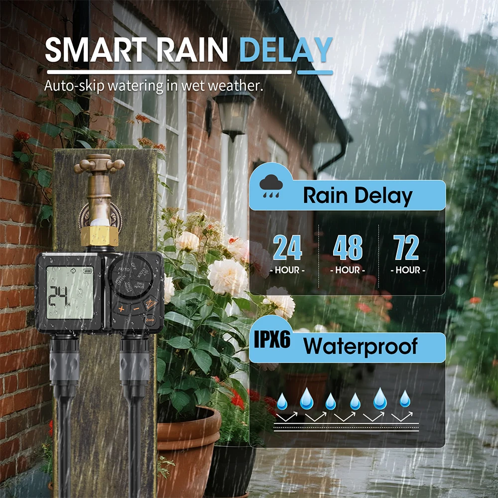 Sistem Penyiraman Otomatis Pin - Timer Dual Outlet ulasan dan harga